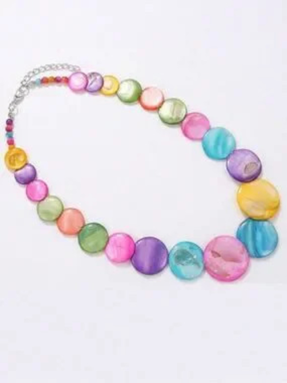 Shell?Disc Necklace N2262 - Picture 4 of 5